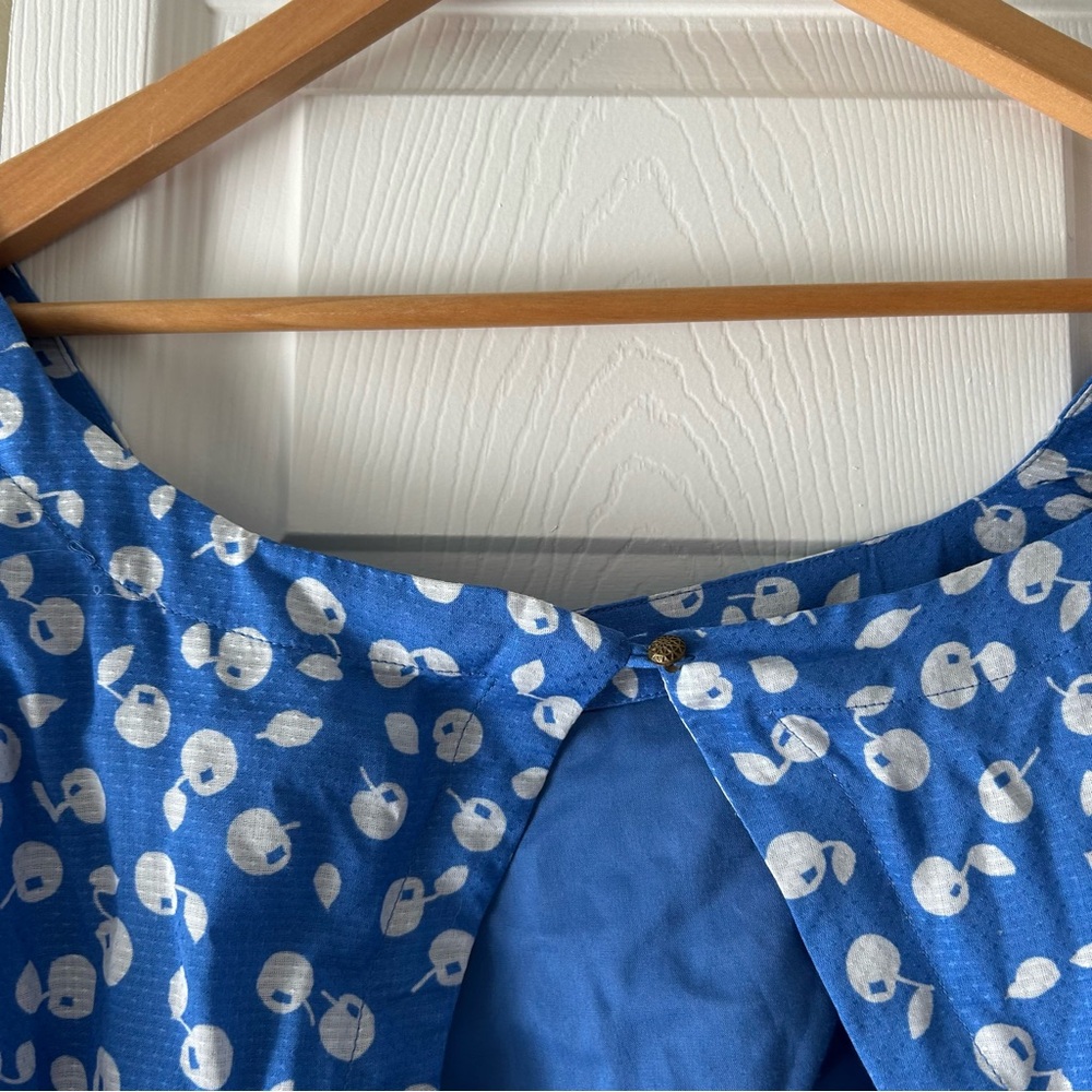 Anthropologie Maeve Square-Neck Crop Top Blue Blouse Top Size 2X NWT - Picture 13 of 13